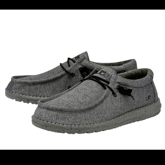 Hey Dude Men's Gray Wally L Stretch Shoe 11 - Picture 1 of 12